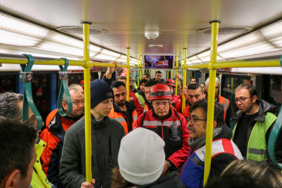 Büyükşehir'den BursaRay hattında yangın tatbikatı