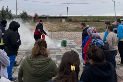 Edirne İpsala'da çevre bilinçli ve tatbikatlı eğitim